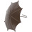 Regenschirm Vogel Trog Eisen, 17,5x13,5cm, 6,9x5,3in 12