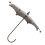 Regenschirm Vogel Trog Eisen, 17,5x13,5cm, 6,9x5,3in 16