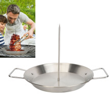 Vertikale Spieß-Grillpfanne, Edelstahl, 860 g