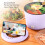 Mini olla eléctrica 1.2L base morada 13cm 13.5cm 7