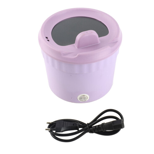 Mini olla eléctrica 1.2L base morada 13cm 13.5cm 2