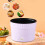 Mini olla eléctrica 1.2L base morada 13cm 13.5cm 4