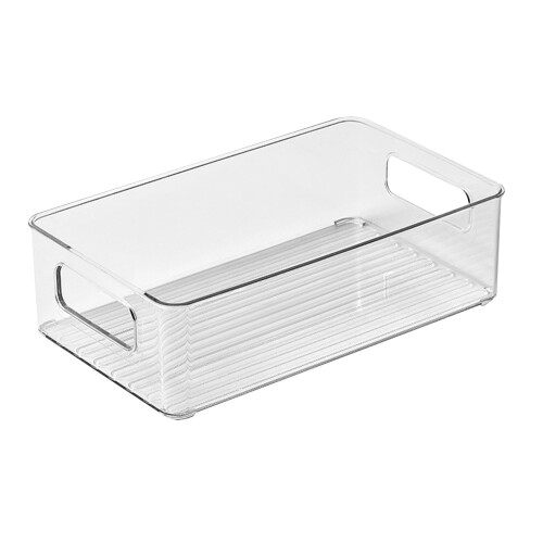 Transparente Streifen 6.9 oz PET Make-up-Organizer 1