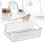 Transparente Streifen 6.9 oz PET Make-up-Organizer 9