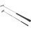 3 Piece Foldable Putter For Right And Left-Handed Portable Retractable Silver Golf Putter 3