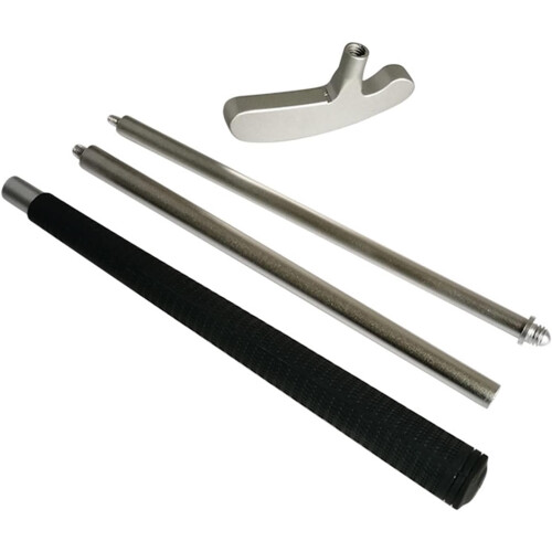 3 Piece Foldable Putter For Right And Left-Handed Portable Retractable Silver Golf Putter 1