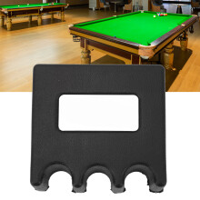 Pool Cue Holder Klammer Rutschfeste Rückseite mit 3 Löchern, aus Gummi und Eisen, tragbarer Billard-Stockhalter für Billardpool