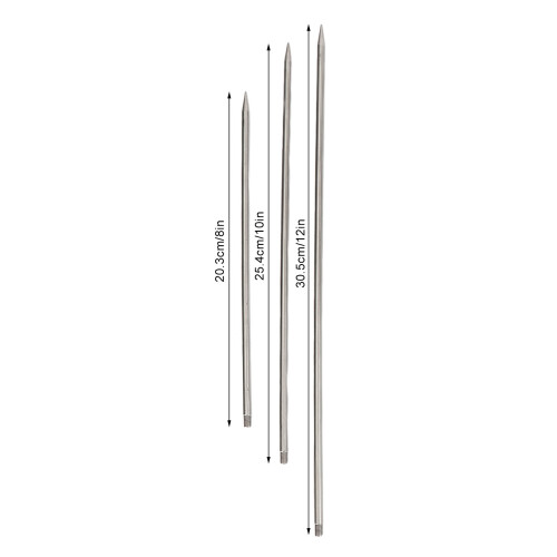 Gril vertical à broche en acier inoxydable 668-760,00 g 1