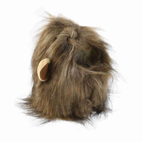Perruque de crinière de lion pour costume de chat, capuche en polyester 2