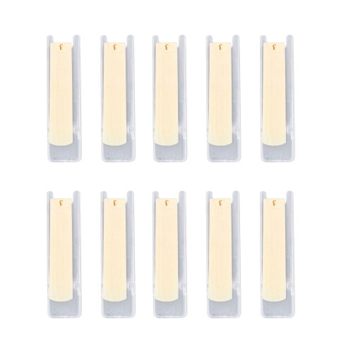 10 piezas de cañas de saxofón tenor/soprano, dureza 3.0 1