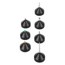 Ensemble de 7 lentilles Pointcure pour lampe de durcissement des prothèses dentaires