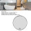 Miroir grossissant 20x, 3 ventouses, 15 cm, noir 5