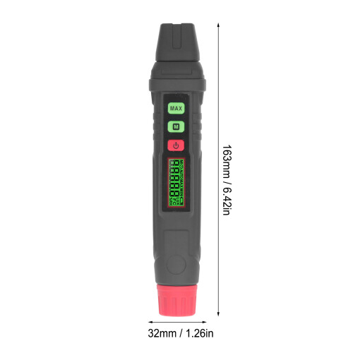 HT65 Medidor de humedad de madera bolígrafo digital ABS 2AAA 1