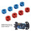 8 pezzi di adattatori mozzo esagonali da 12 mm per ruota RC Rosso/Blu 3