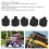 5 Stück Schaumgummi-Luftfilter für RC-Auto 1/10 Schwarz 3