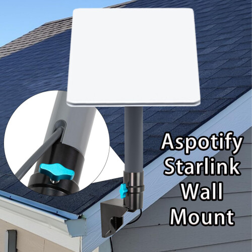 Stainless Steel Short Wall Mount Bracket for Starlink Pole Mount 2