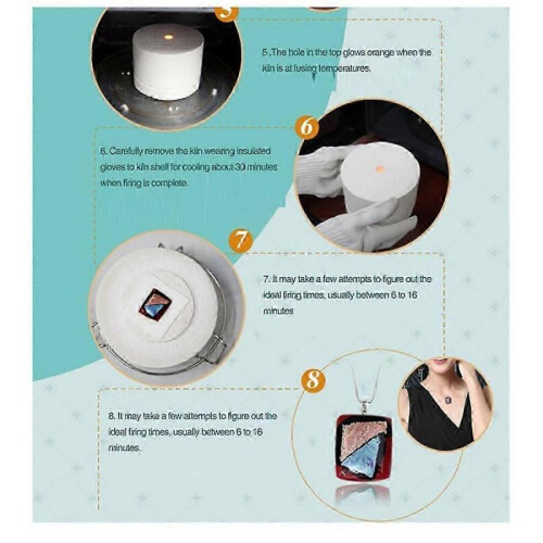 Ceramic Microwave Kiln Glass Fusing Fusework Beginner Eco-friendly Professional Glass Fusing Microwa 1
