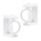 2 pièces crochet porte-tringle, PP, pivotant de 3,5 oz 11