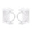 2 pièces crochet porte-tringle, PP, pivotant de 3,5 oz 1