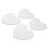 4 pezzi, supporto per cake pop in acrilico rustico con 20 fori, 12 cm 10