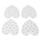 4 pezzi, supporto per cake pop in acrilico rustico con 20 fori, 12 cm 1