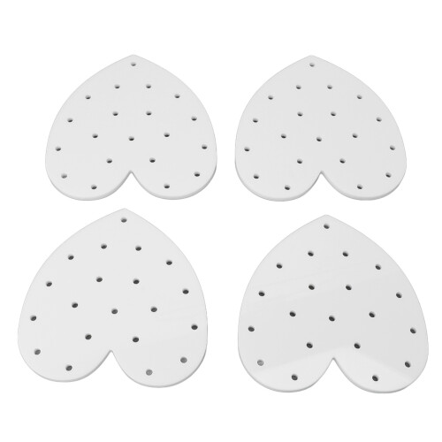 4 pezzi, supporto per cake pop in acrilico rustico con 20 fori, 12 cm