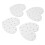 4 pezzi, supporto per cake pop in acrilico rustico con 20 fori, 12 cm 13