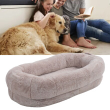 Extra Large Human & Dog Bed 100x70x30cm Removable Cover, Comfortable Cloth
