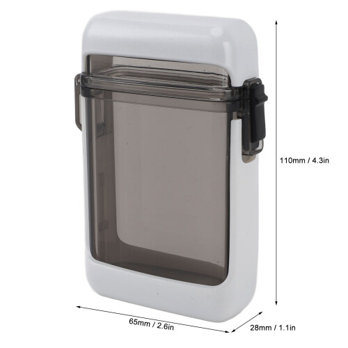 Porta sigarette bianca 110x65x28mm trasparente 1