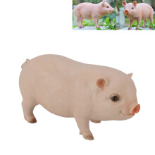 Kleine Schweinfigur 642 g Rosa 26,5 x 11 x 14 cm Harz