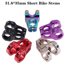 Potencia de aluminio para bicicleta 31.8x35mm 150g - negro/rojo
