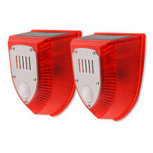 Outdoor Solar PIR Motion Sensor Alarm Light 3 Modes Waterproof IP65 Yard
