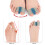 4 pièces séparateur d'hallux valgus à 2 boucles L 7