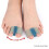 4 pièces séparateur d'hallux valgus à 2 boucles L 10