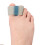 4 pièces séparateur d'hallux valgus à 2 boucles L 8