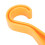 BCD Hanger arancione ergonomico ABS 12.6oz portatile 8
