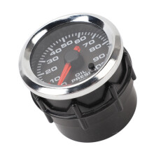 52mm Öldruckanzeige 12V, 0-100 PSI, Mehrfarben-Hintergrundbeleuchtung