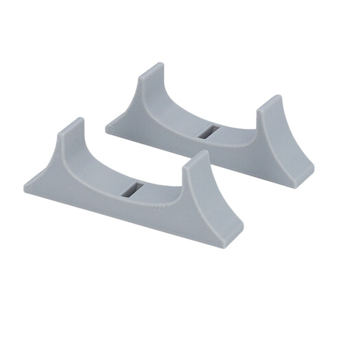 Portable Wii U Console Stand in Grey with Improved Airflow Design