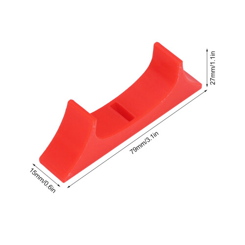Support vertical pour console Wii U rouge 79 x 15 x 27 mm PEGT 1
