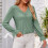 Camicetta verde in pizzo con scollo a V, M, busto 100 cm / 39,4 pollici 5