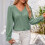Camicetta verde in pizzo con scollo a V, M, busto 100 cm / 39,4 pollici 6