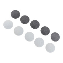 10 pièces Disques de meulage pour pied Noir/Blanc cassé Grossier Fin