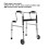 Smooth Rolling Walker Wheel Set - 2Pcs Adjustable 6