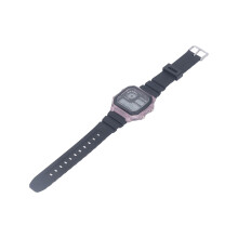 Waterproof Digital Sports Watch 12/24H Luminous Alarm Rubber Strap Purple