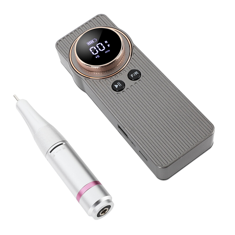 Portable Nail Drill Machine 35000RPM with LCD Display 2400mAh Rechargeable