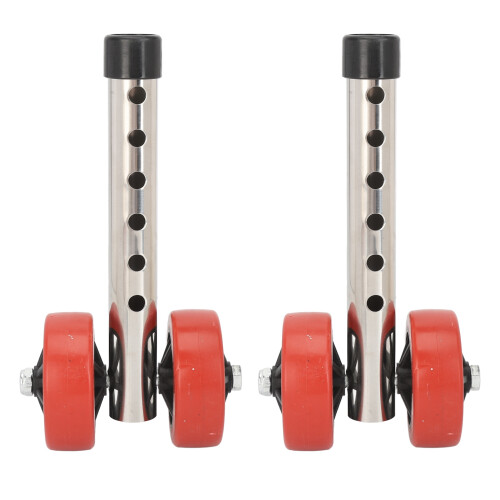 2 pièces roulette de jambe de déambulateur, 6 vitesses, Ø 2,2 cm, rouge 2