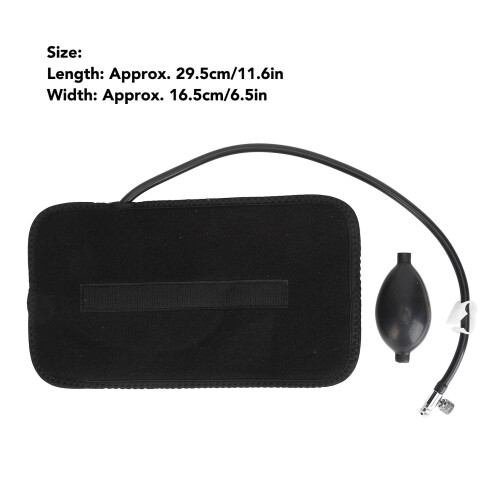 Cuscino gonfiabile di supporto lombare 29,5x16,5 cm pompa 1