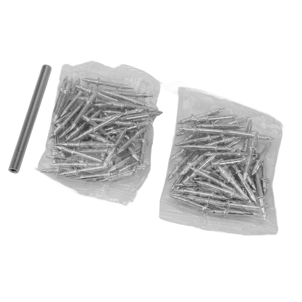 100Pcs Iron Double Head Skirting Nail Set With Sleeves For Seamless Fixation 3731335877124