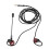 Rosso 1.2m 3.5mm Auricolari da gioco con microfono staccabile 2