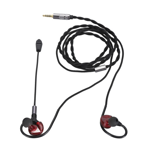 Rosso 1.2m 3.5mm Auricolari da gioco con microfono staccabile 1